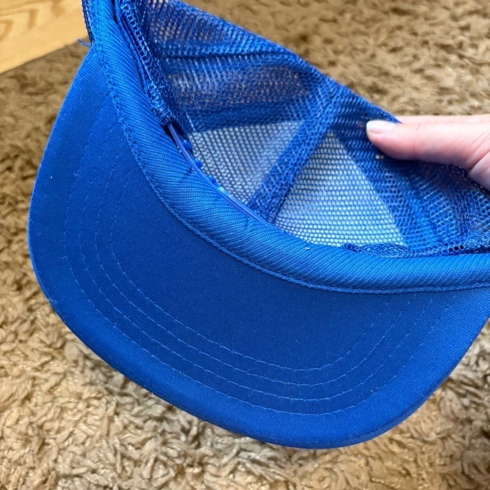 Vintage Kid Power Trucker Hat New Holland SnapBack Mesh 90s Tractor Agriculture